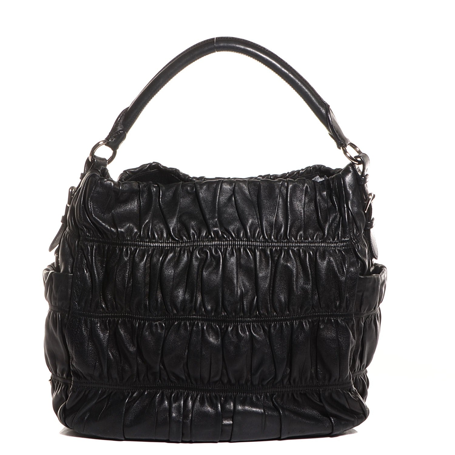 Prada Nappa Gaufre Hobo Black 1 of 10