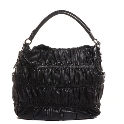 Prada Nappa Gaufre Hobo Black 1 of 10