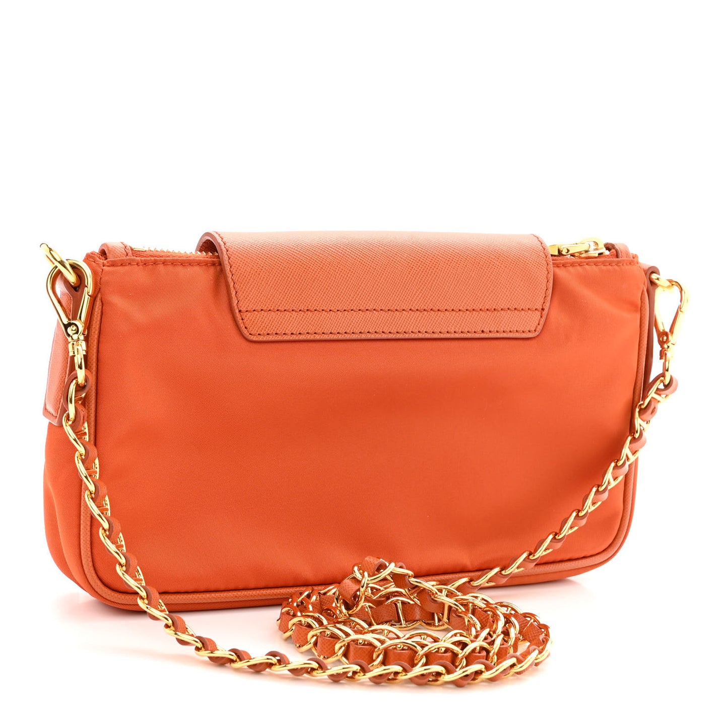 Nylon Crossbody Bag Orange