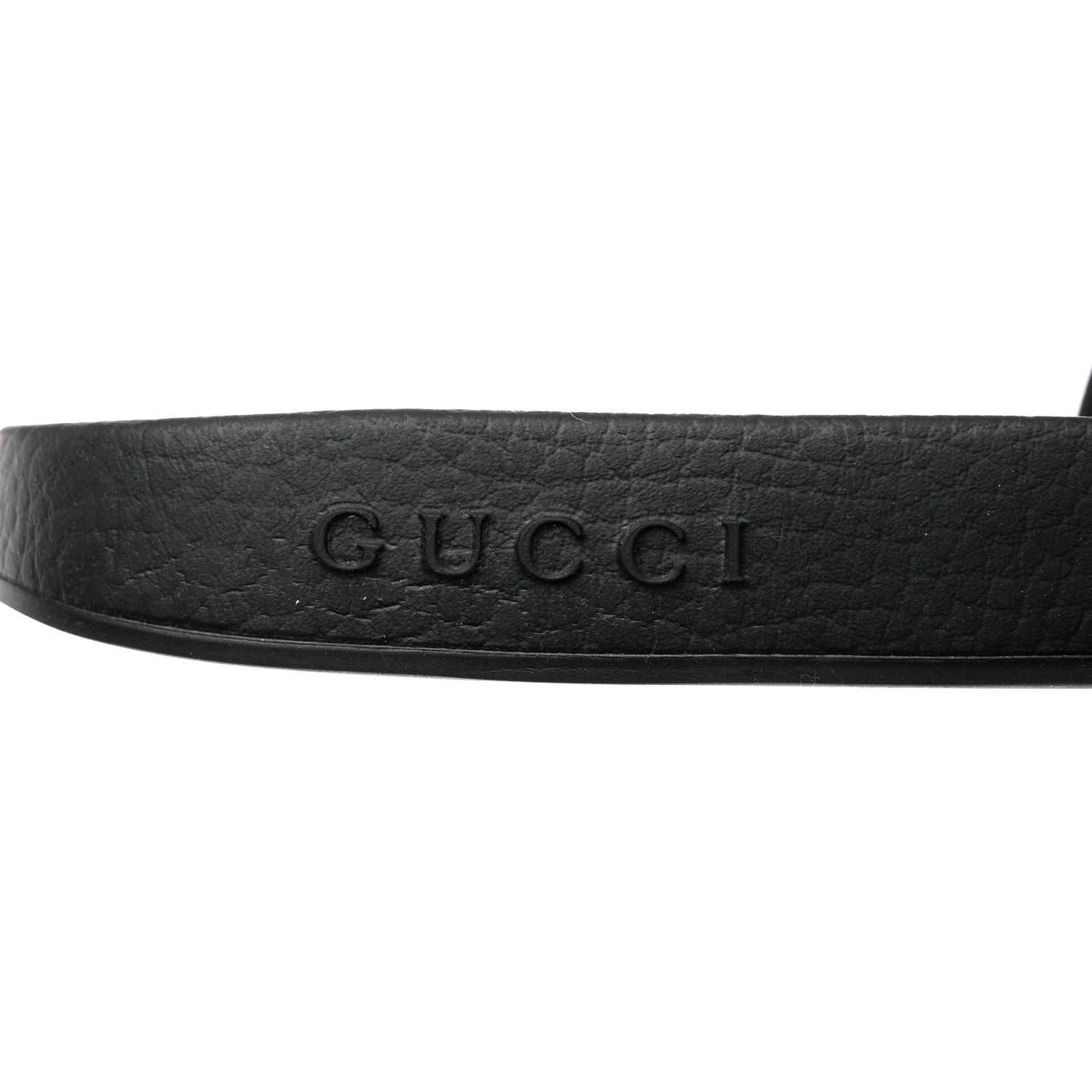 Gucci Nappa Miro Soft Calfskin Interlocking G Mens Slide Sandals 9 Black White 7 of 10