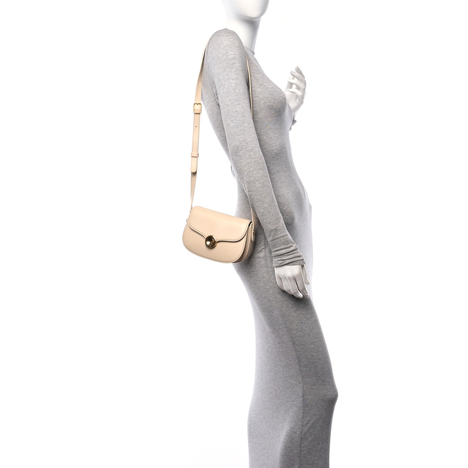 Loro Piana Grained Calfskin Mini Ghiera Bag Lotus Root 2 of 9