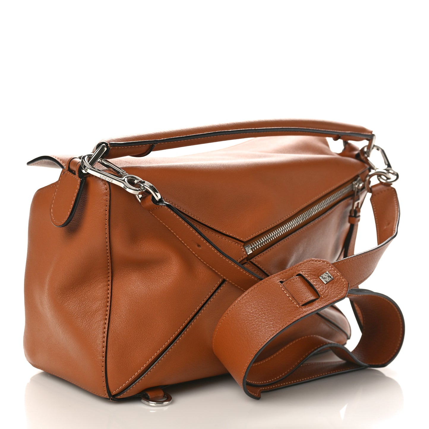 Calfskin Medium Puzzle Bag Tan