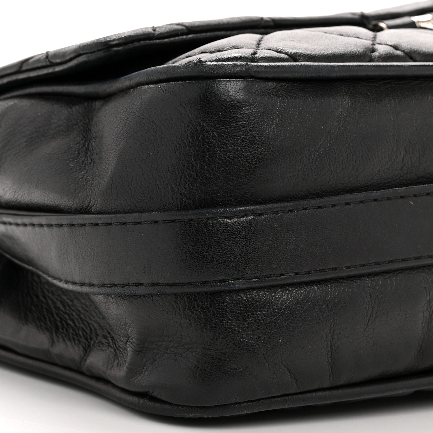 Chanel Lambskin Quilted Jumbo Icons Secret Label Flap Black 9 of 16