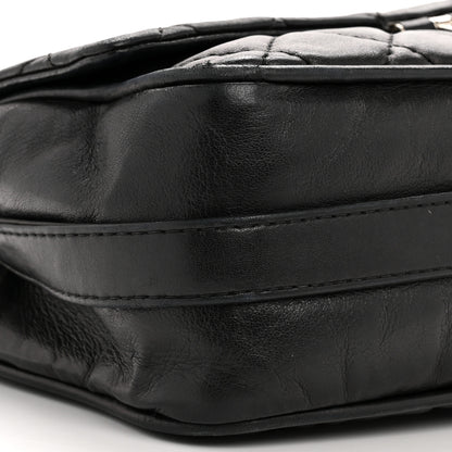 Chanel Lambskin Quilted Jumbo Icons Secret Label Flap Black 9 of 16
