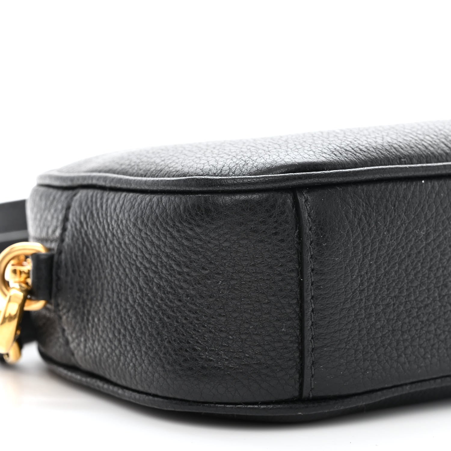 Prada Vitello Daino Logo Belt Bag Black 11 of 13