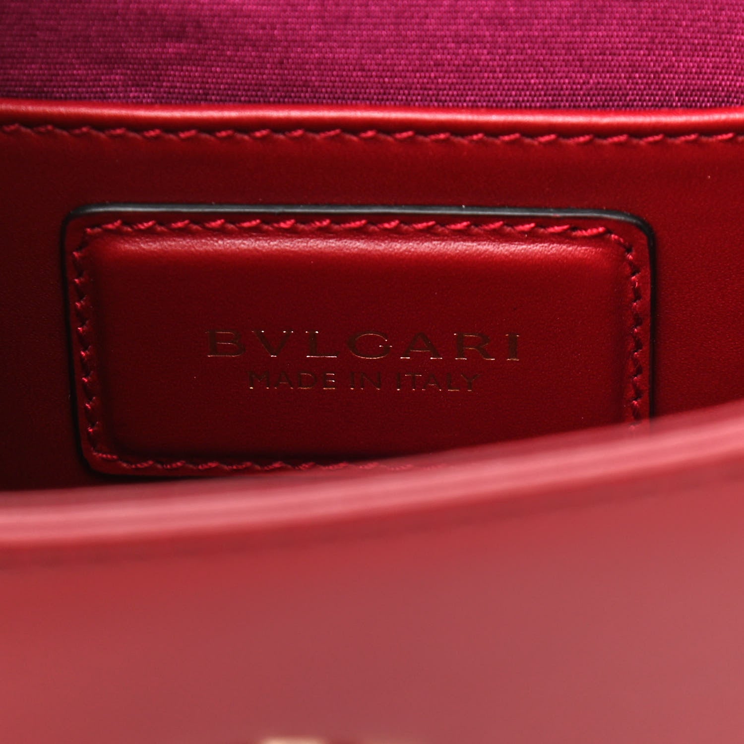 Bulgari Calfskin Serpenti Forever Crossbody Bag Ruby Red 8 of 13
