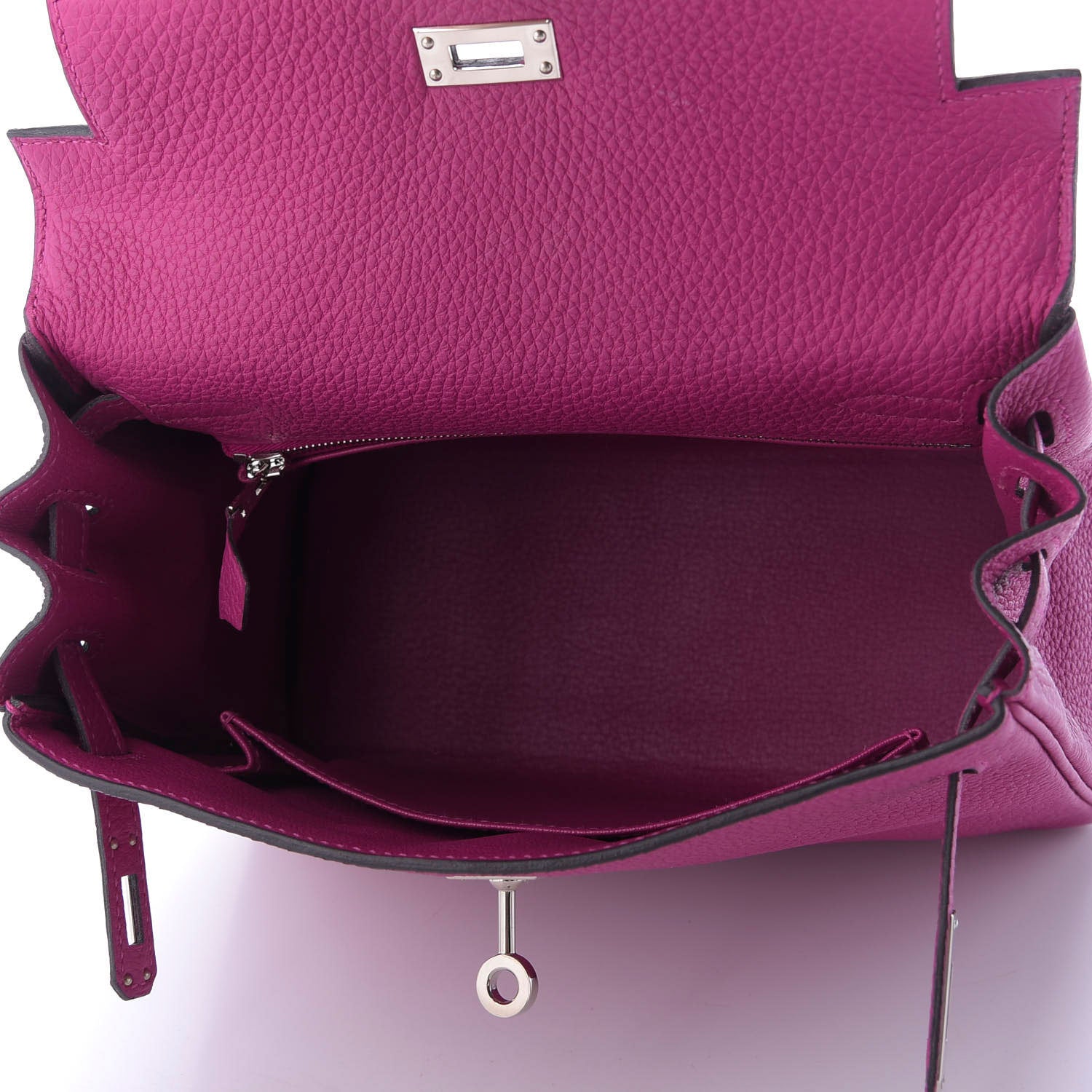 Hermes Togo Kelly Retourne 25 Rose Pourpre 5 of 10