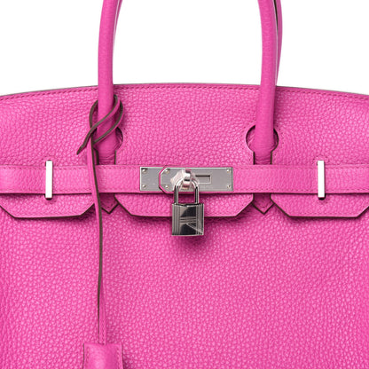 Hermes Taurillon Clemence Birkin 30 Magnolia 10 of 11