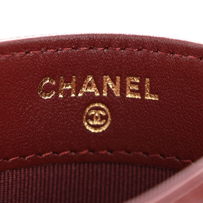 Chanel Caviar Quilted Card Holder Burgundy 6 of 10