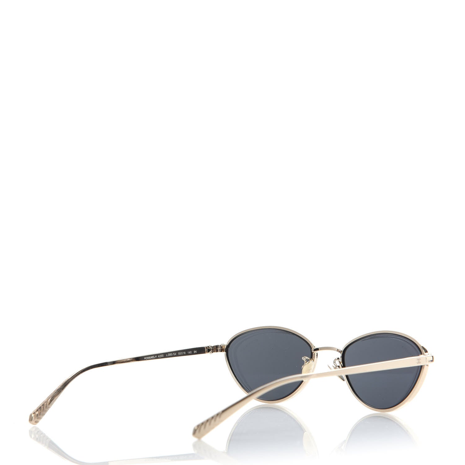 Chanel Metal Cat Eye Sunglasses 4255 Gold 4 of 8
