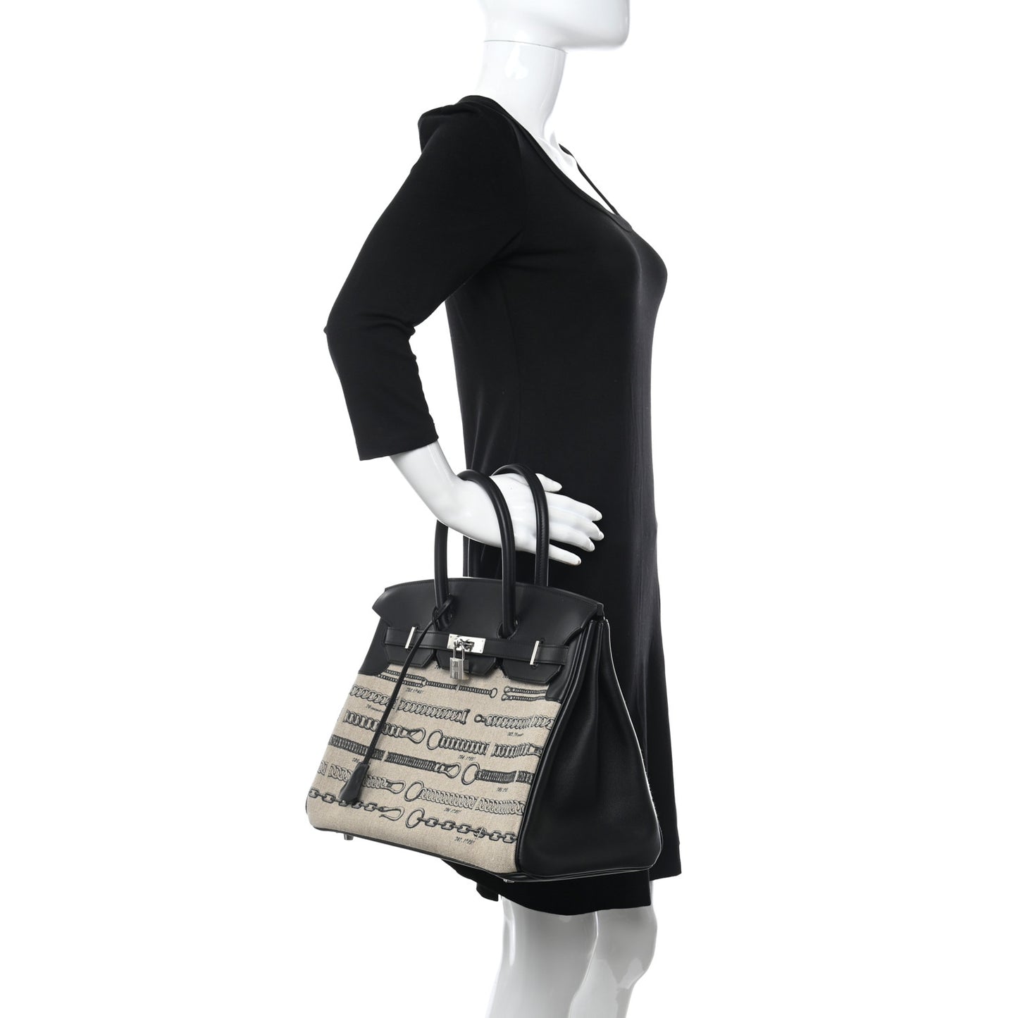 Swift Toile De Camp Dechainee Birkin 35 Black