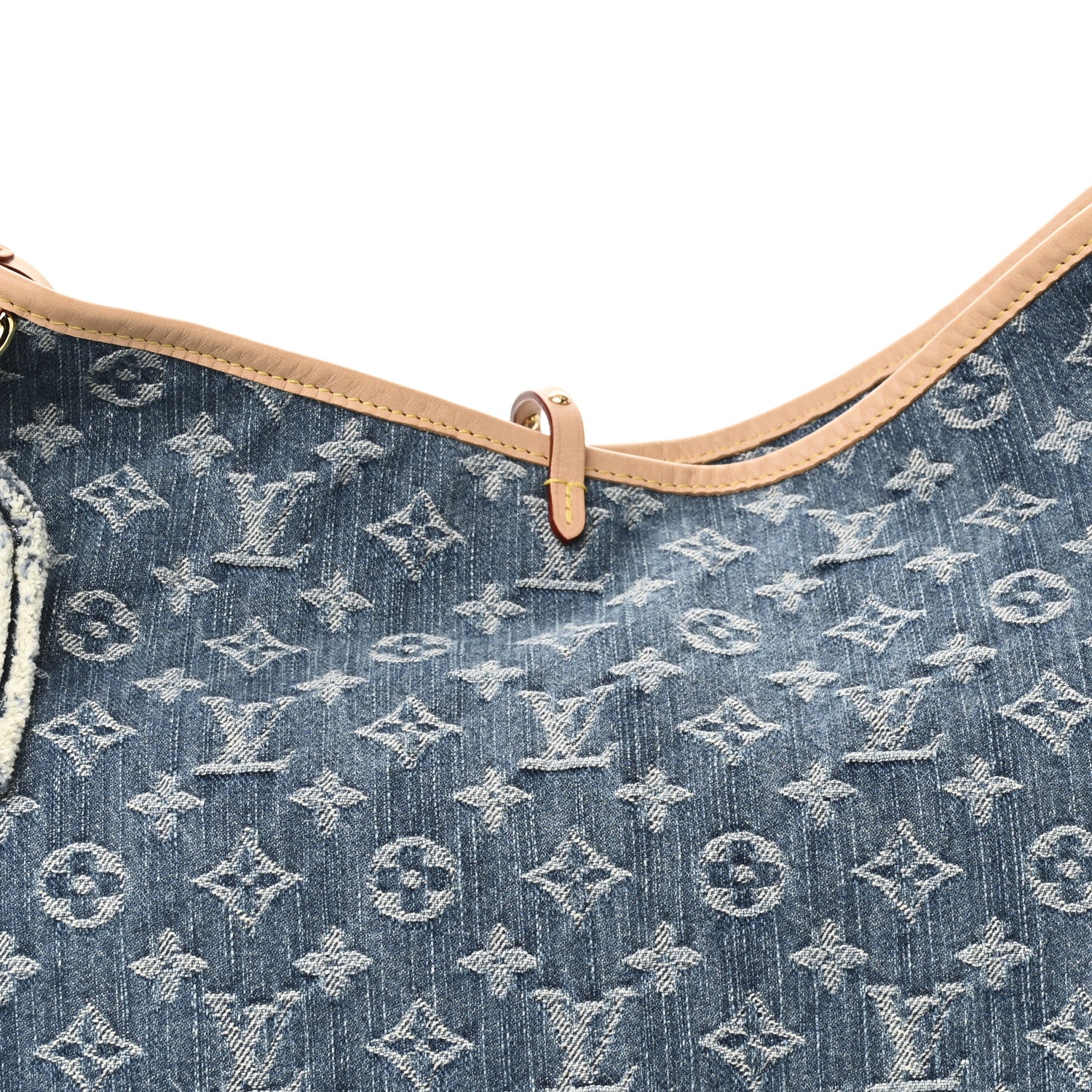 Louis Vuitton Monogram Denim CarryAll MM Blue 8 of 10