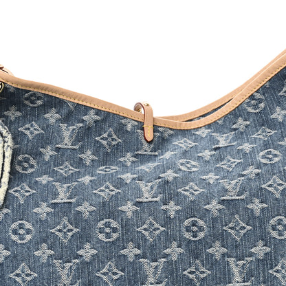 Louis Vuitton Monogram Denim CarryAll MM Blue 8 of 10