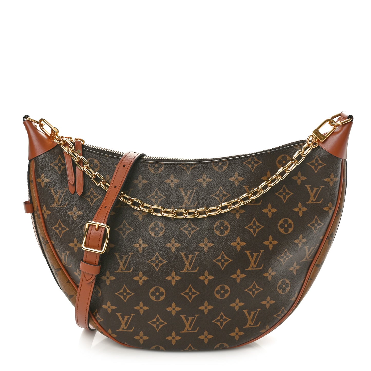 Reverse Monogram Loop Hobo