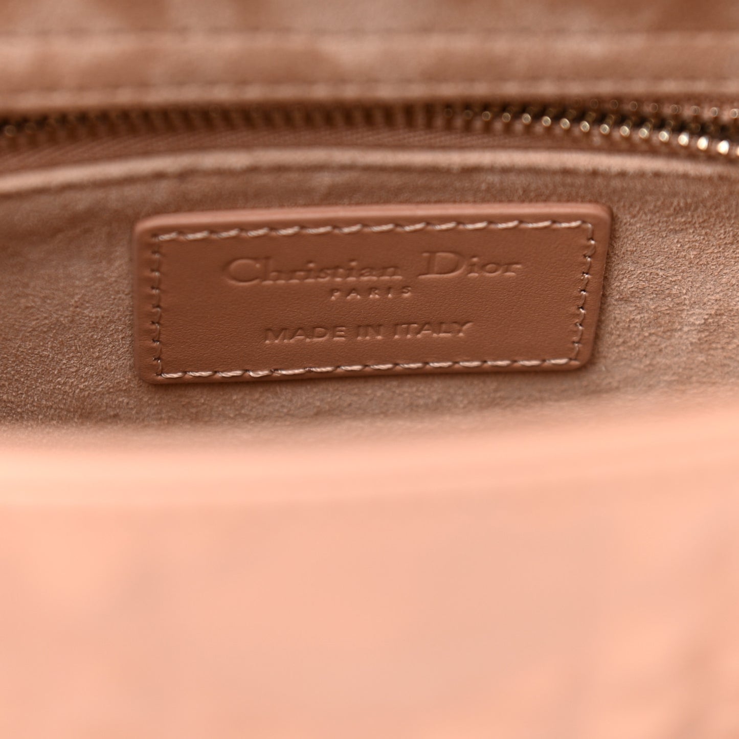 Calfskin Cannage Diamond Small My ABCDior Lady Dior Rose Des Vents