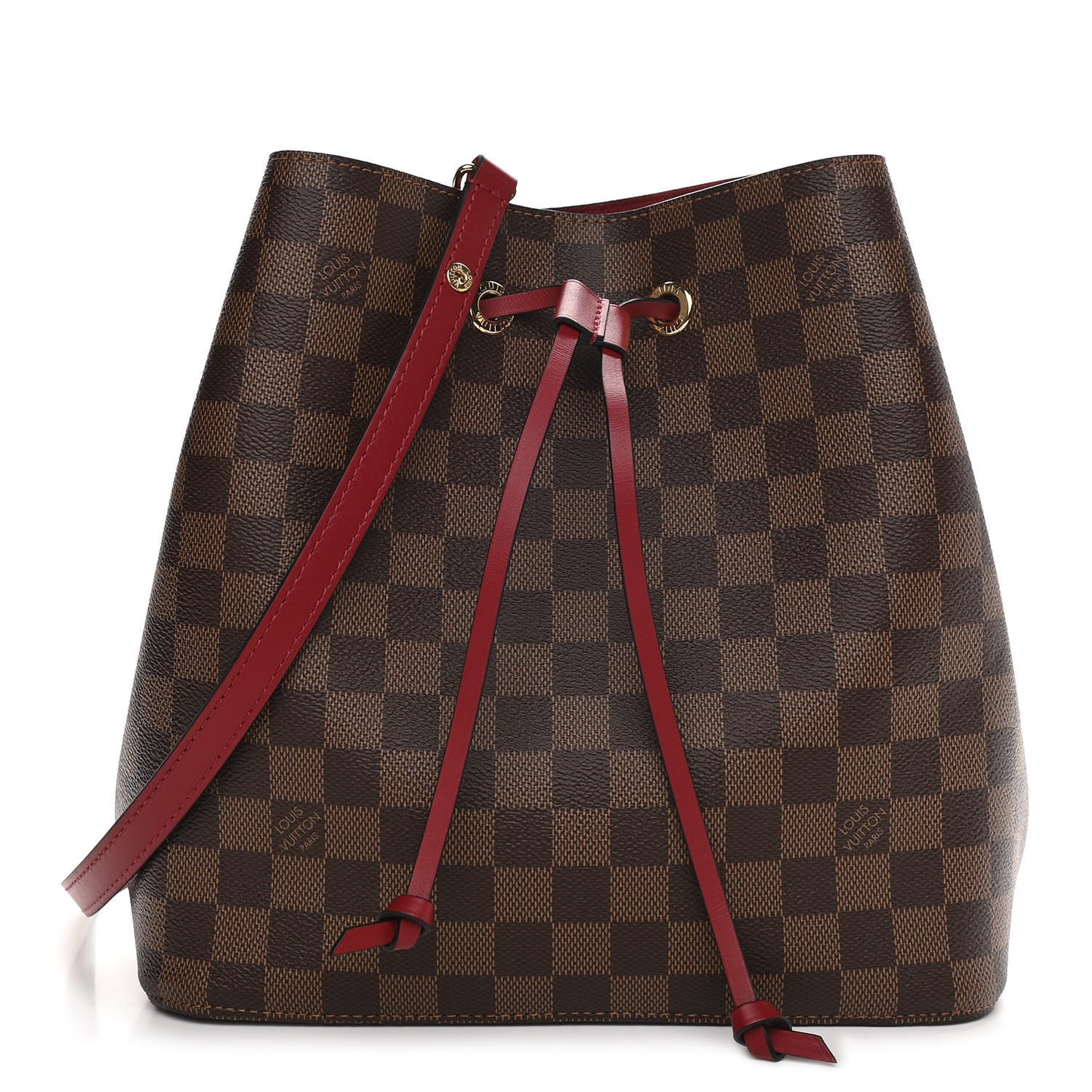 Damier Ebene Neonoe MM Cherry Berry