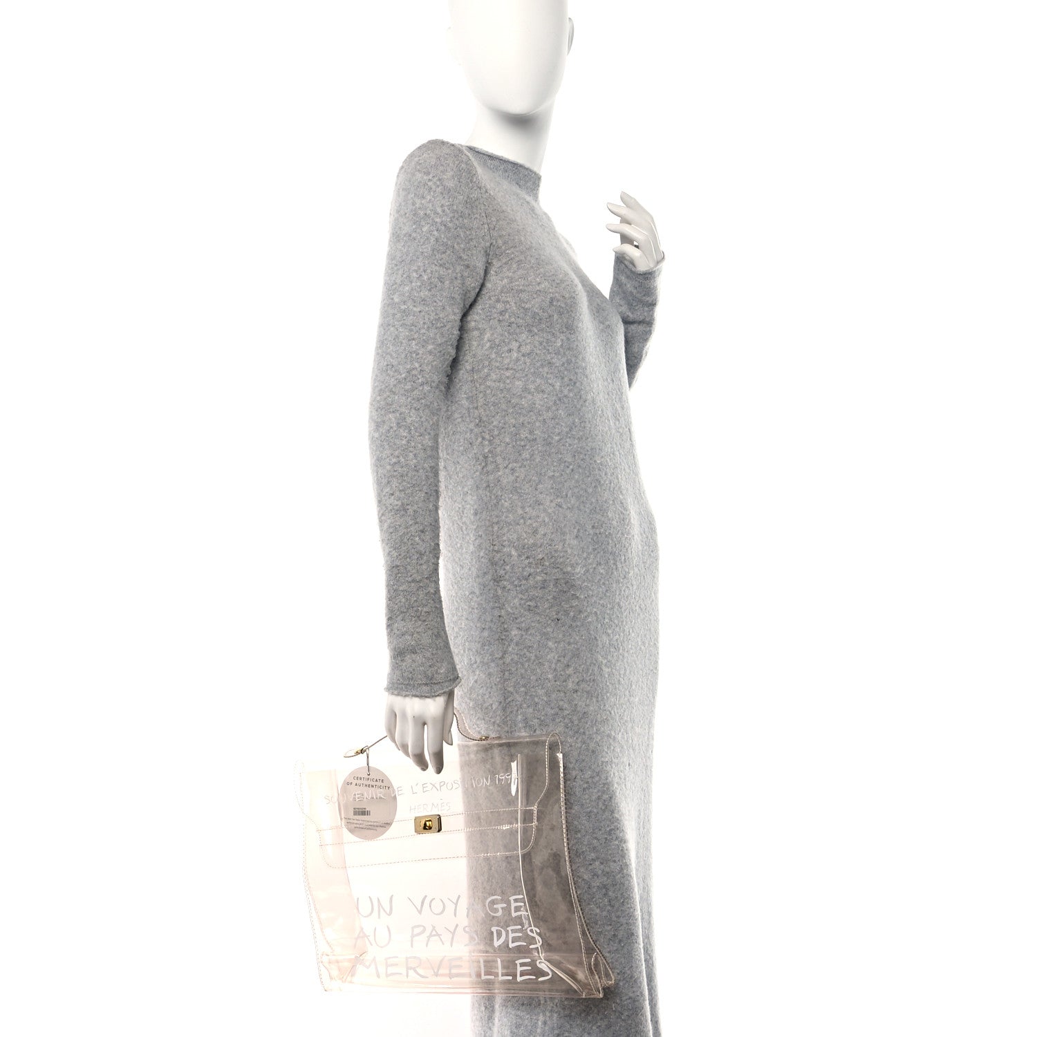 Hermes Vinyl Souvenir De L'Exposition Kelly Transparent 2 of 9