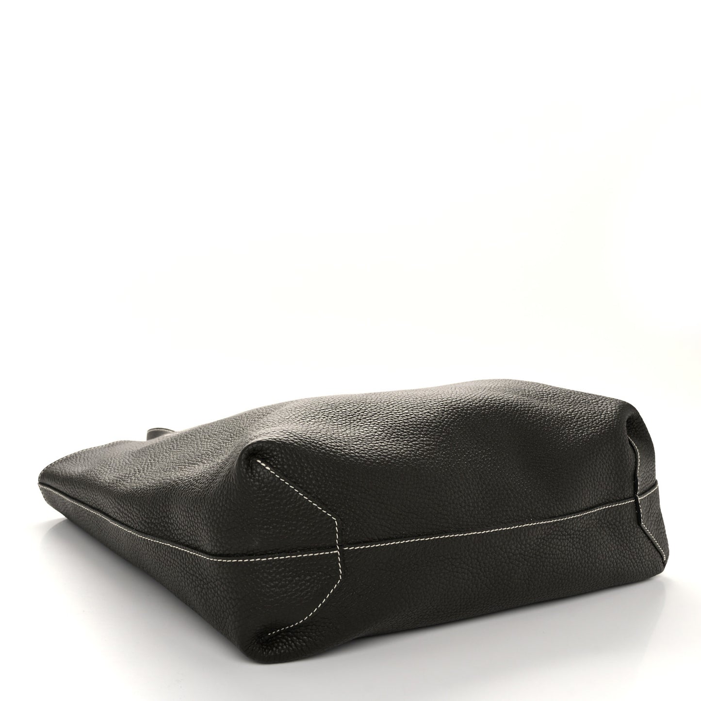 Taurillon Clemence Double Sens 36 Reversible Tote Vert De Gris Bamboo