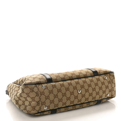 Gucci Monogram Medium Twins Tote Dark Brown 4 of 11