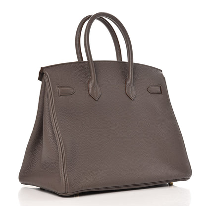 Hermes Togo Birkin 35 Etain 3 of 33
