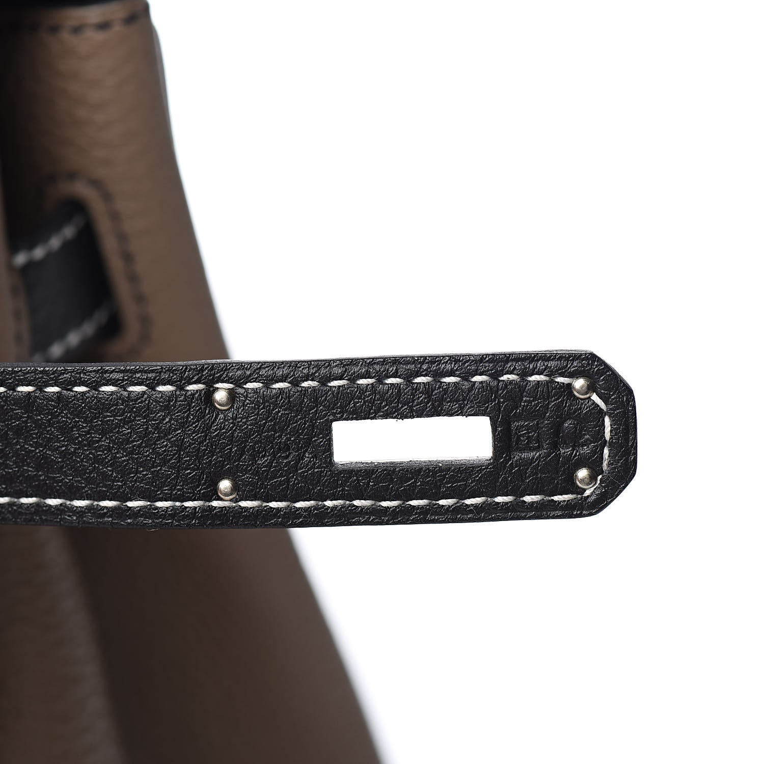 Hermes Togo Horseshoe Birkin 30 Black Etoupe 19 of 29