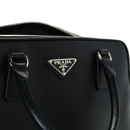 Prada Saffiano Lux Petite Bowler Black 8 of 11