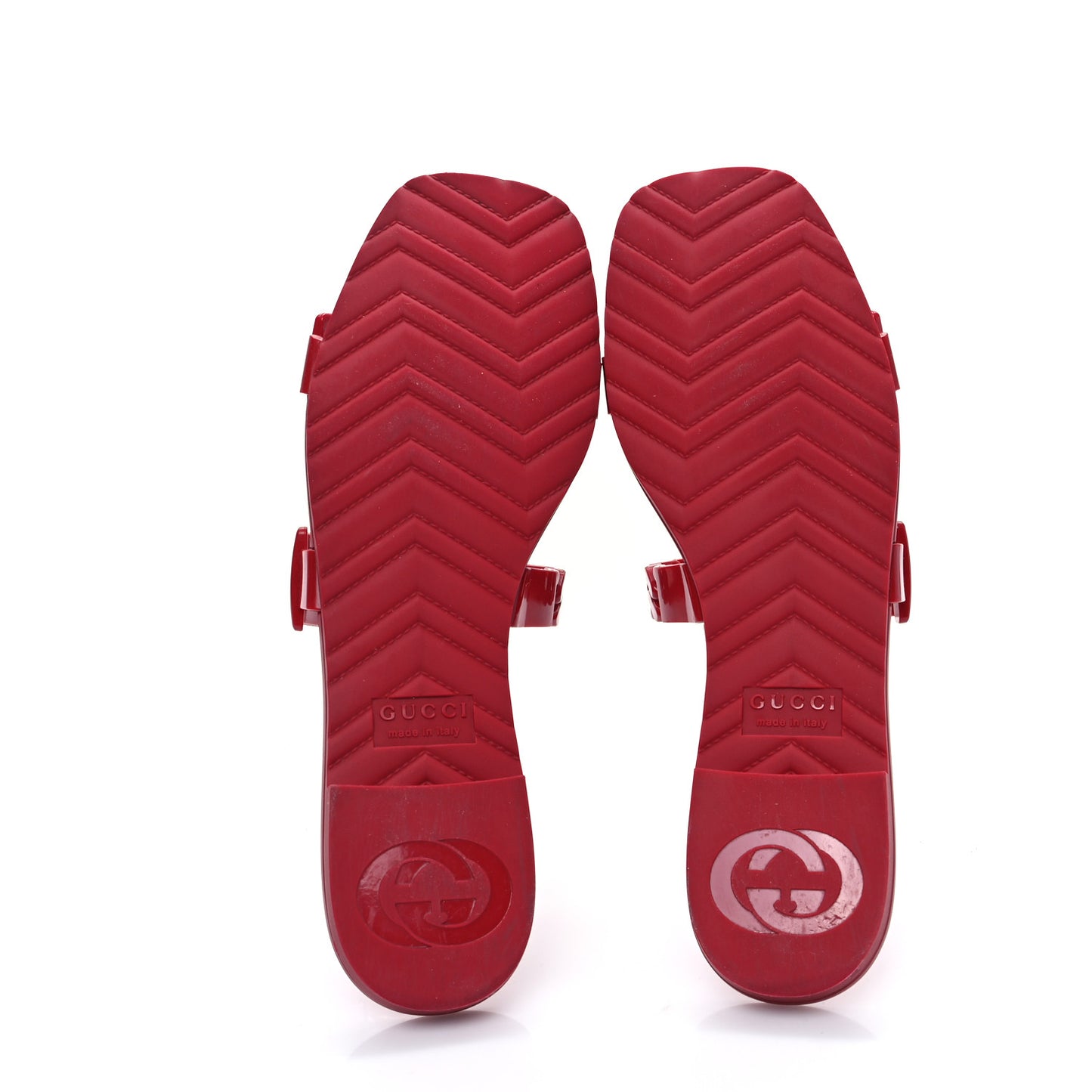 Rubber Womens Slide Sandals 39 Hibiscus Red
