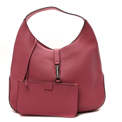 Gucci Soft Grained Calfskin Large Jackie Hobo Glossy Pink 3 of 10