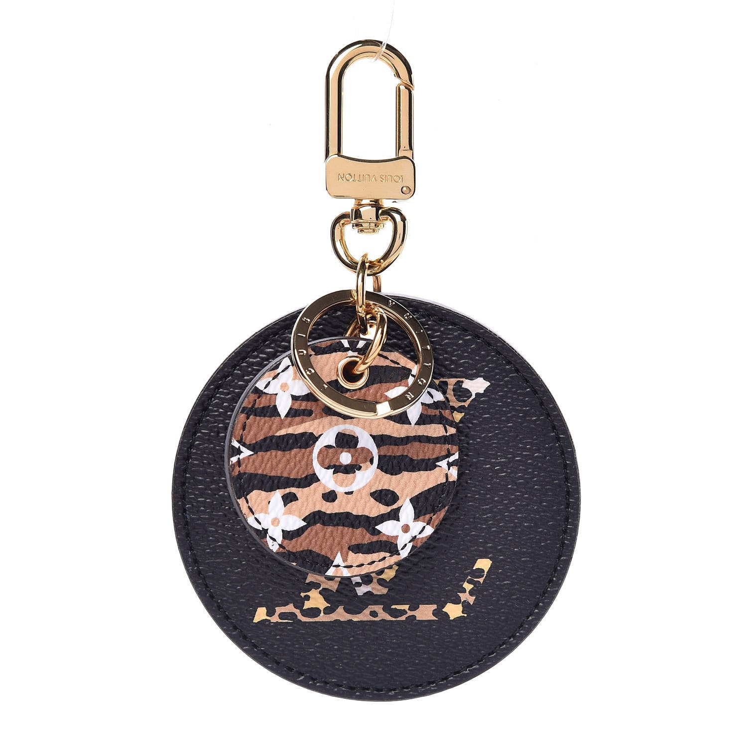 Louis Vuitton Monogram Giant Jungle Bag Charm Key Holder Black 1 of 5