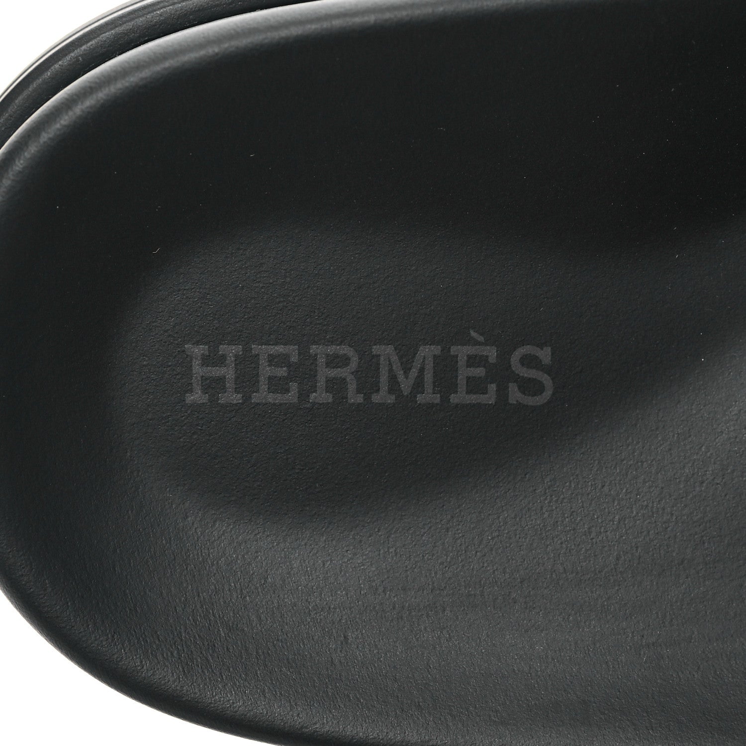 Hermes Calfskin Womens Chypre Sandals 37 Black 7 of 8