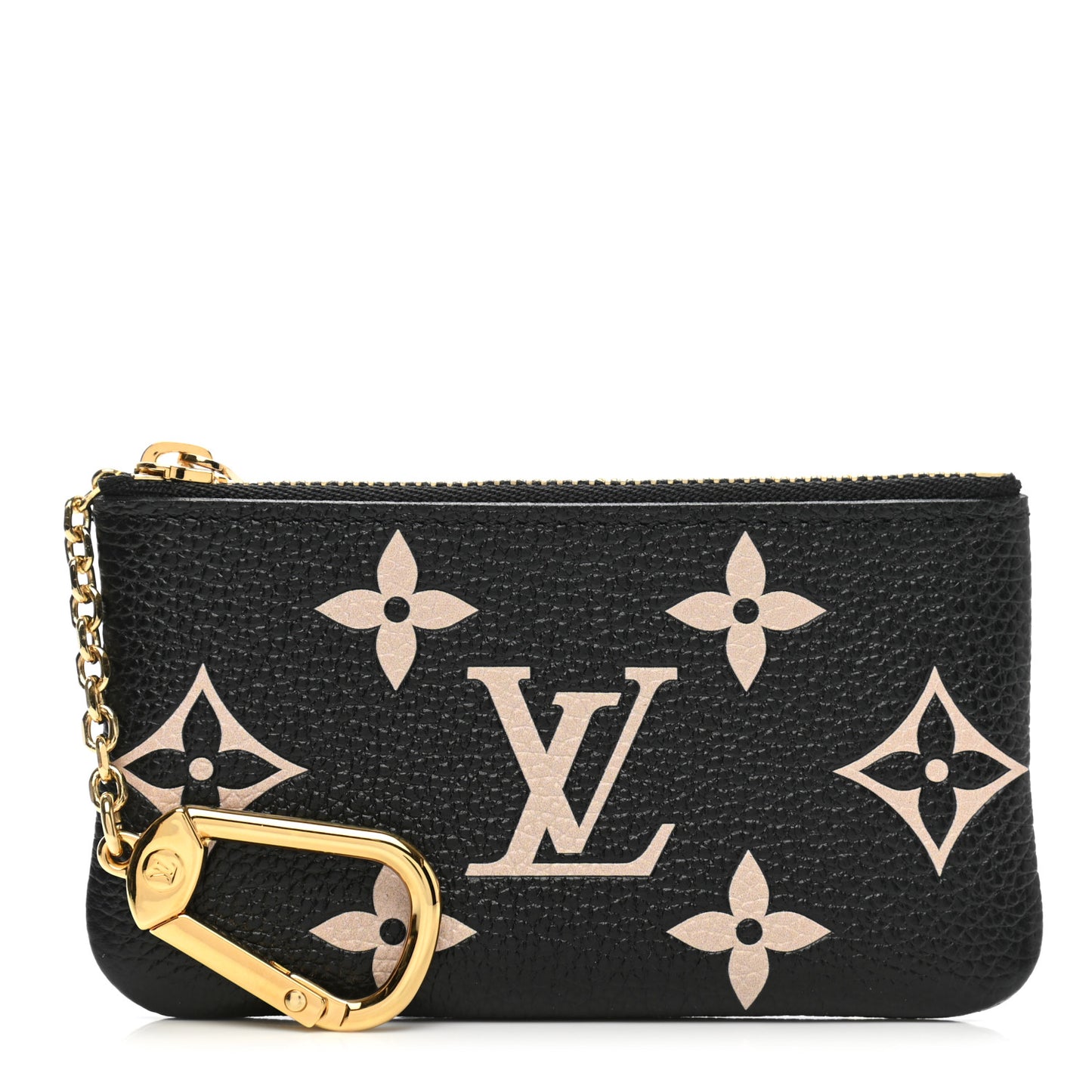 Empreinte Monogram Giant Key Pouch Black Beige