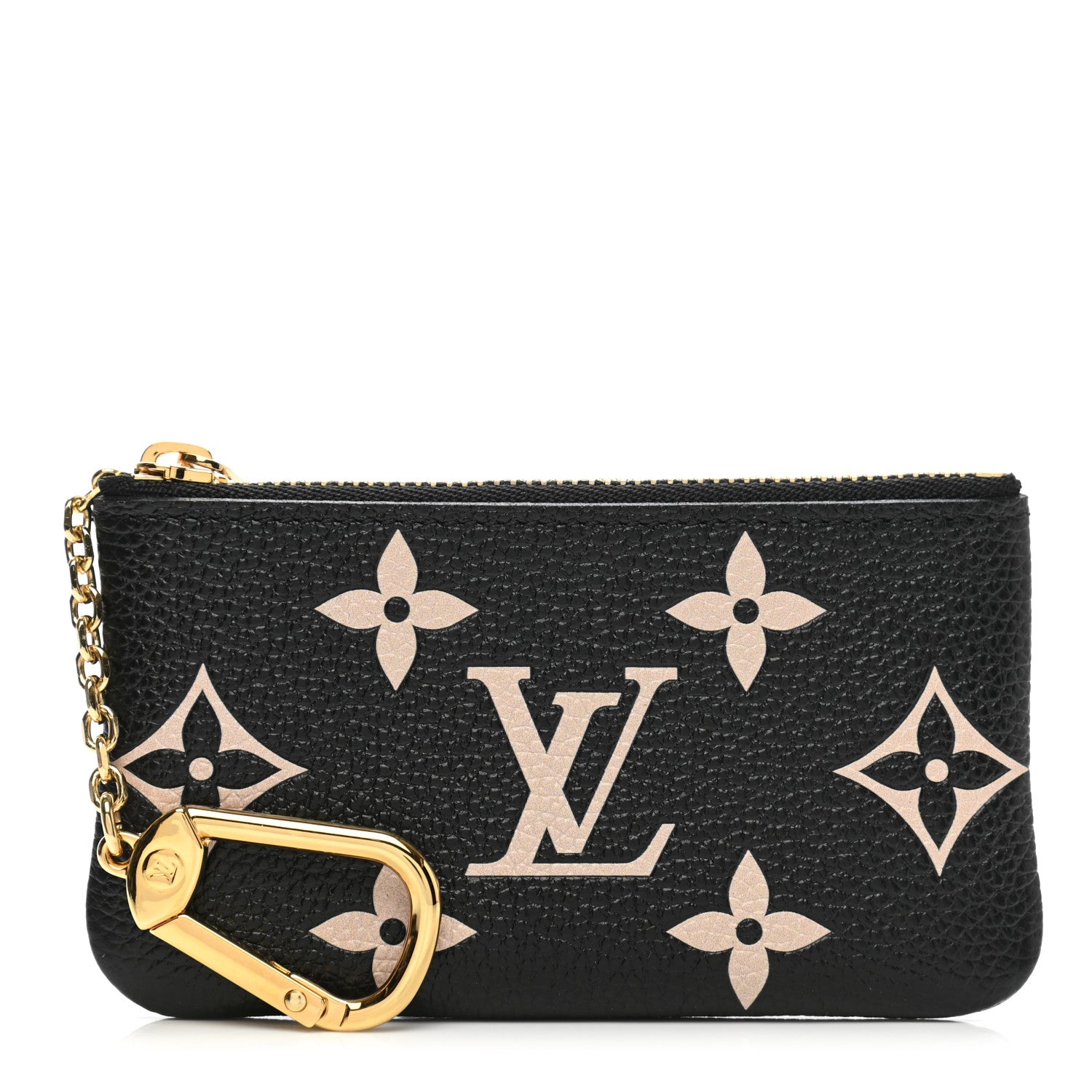 Louis Vuitton Empreinte Monogram Giant Key Pouch Black Beige 1 of 6