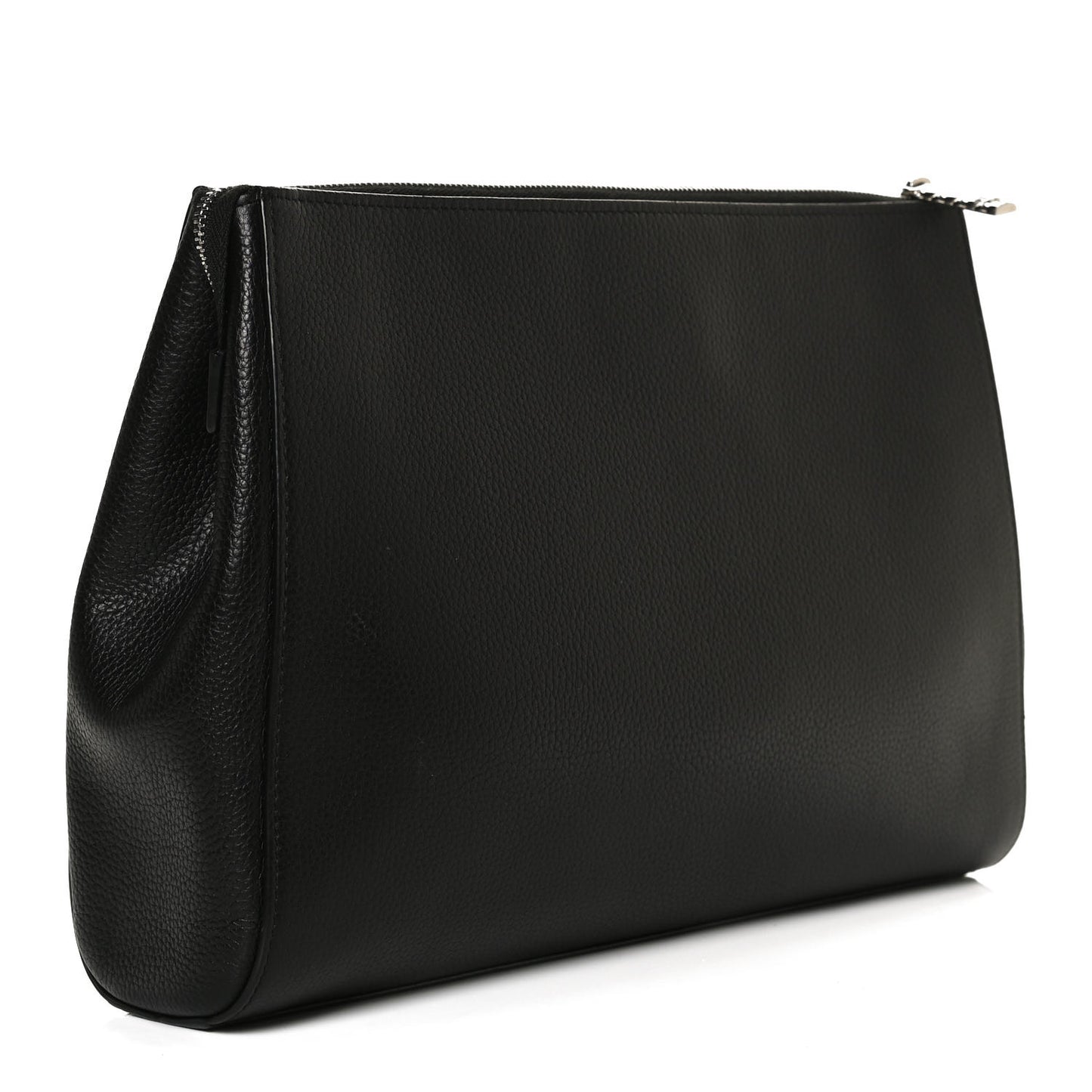 Grained Calfskin Large Neo Executive Cosmetic Case Black