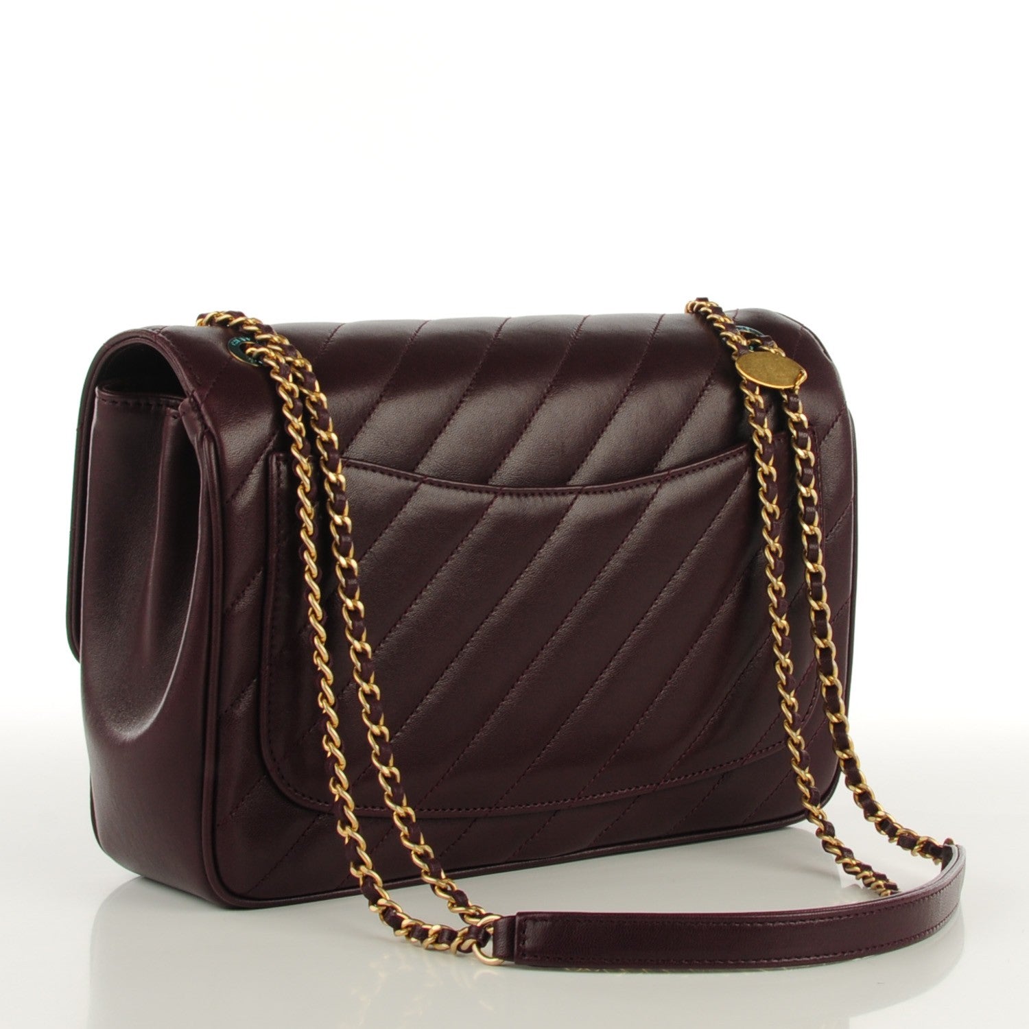 Chanel Lambskin Quilted Coco Vintage Jumbo Flap Purple 3 of 8