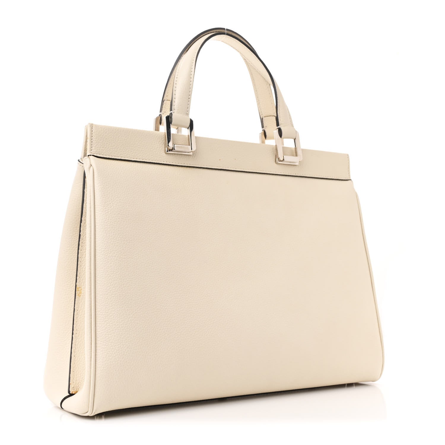 Gucci Grainy Calfskin Medium Zumi Top Handle Bag Mystic White 3 of 16