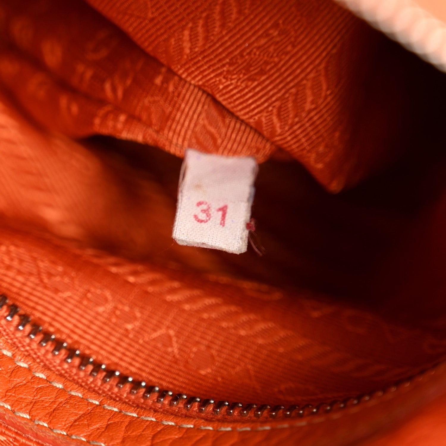 Prada Vitello Daino Hobo Papaya 7 of 16