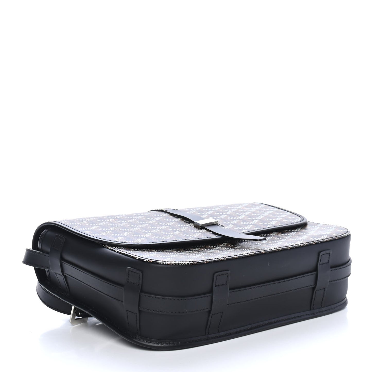 Goyardine Belvedere II MM Messenger Bag Black