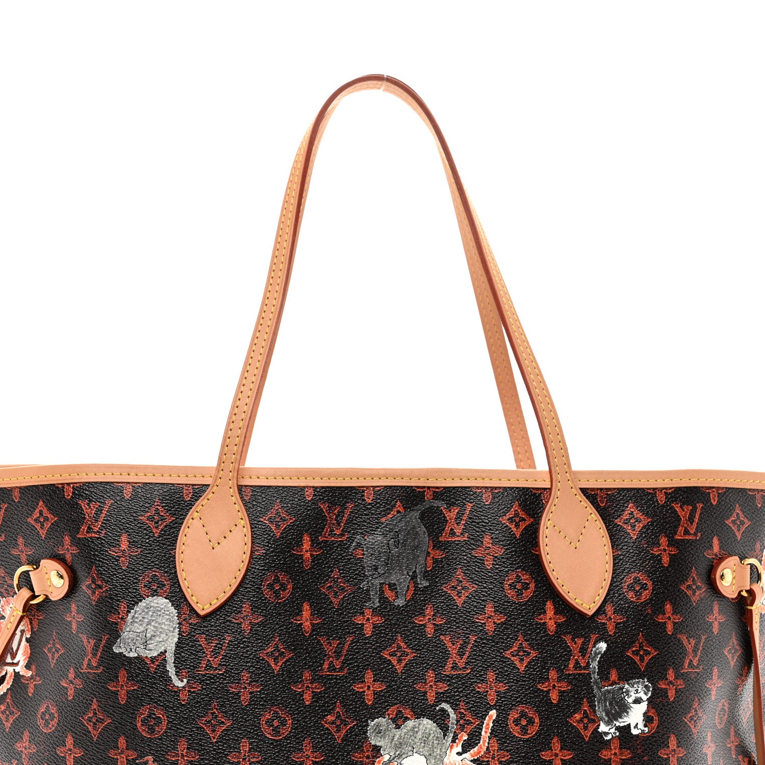 Louis Vuitton Catogram Neverfull MM Marron 5 of 9