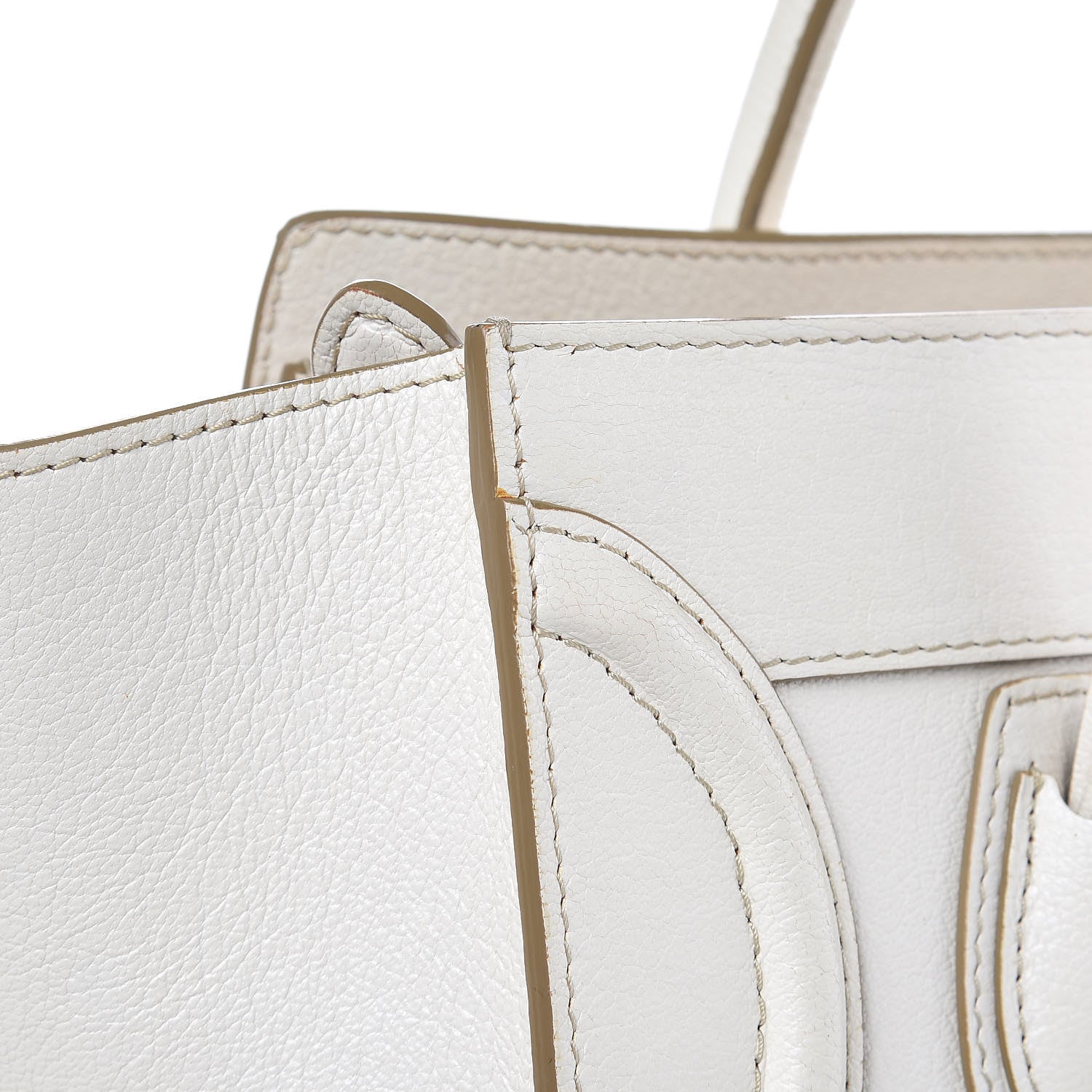Celine Goatskin Micro Luggage White 10 of 18