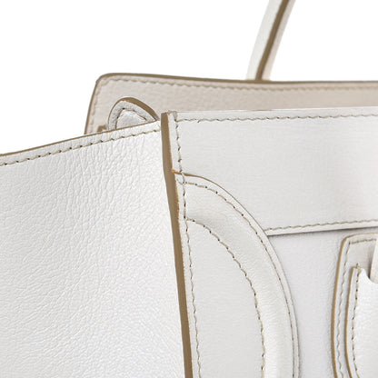 Celine Goatskin Micro Luggage White 10 of 18