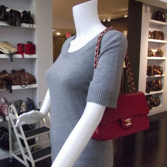 Chanel Lambskin Quilted Small Double Flap Red 2 of 13