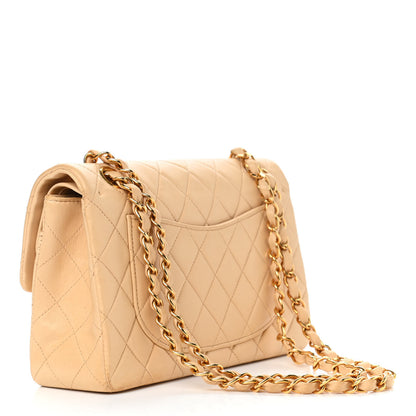 Chanel Lambskin Quilted Small Double Flap Beige 2 of 15