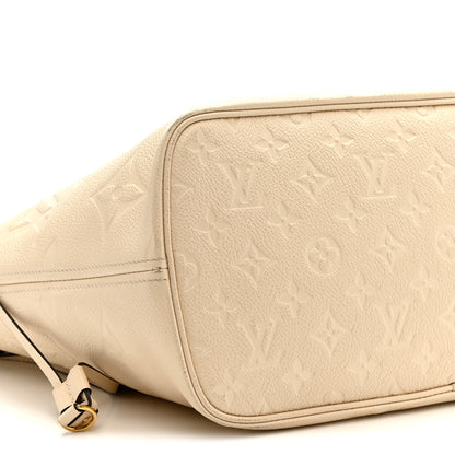 Louis Vuitton Empreinte Monogram Giant Neverfull MM Cream 9 of 16