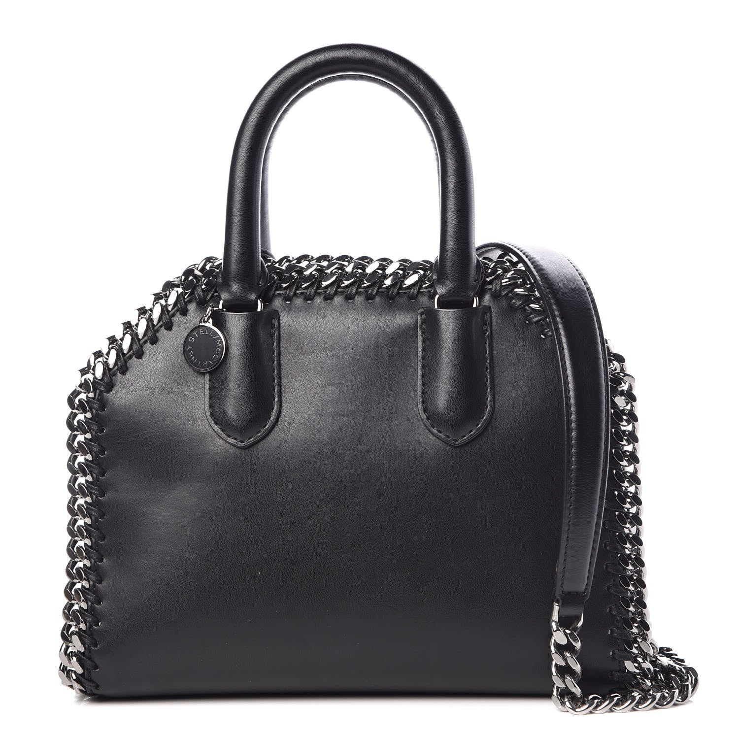Stella McCartney Eco Alter Nappa Mini Falabella Box Top Handle Bag Black 1 of 8