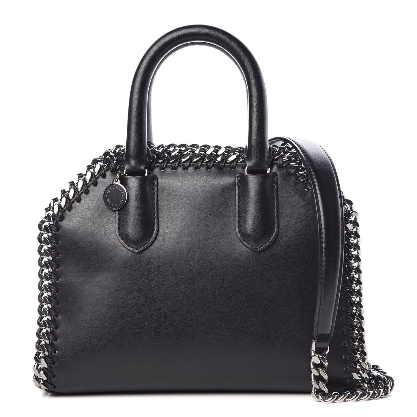 Eco Alter Nappa Mini Falabella Box Top Handle Bag Black