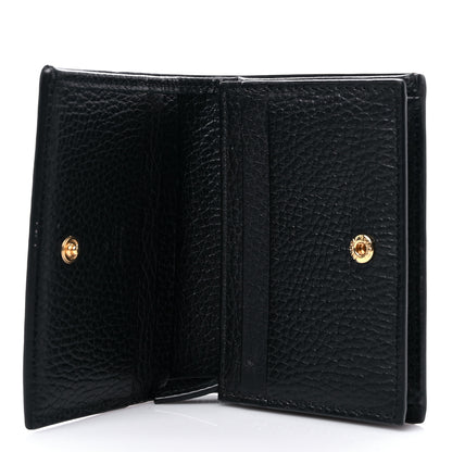 Gucci Dollar Calfskin GG Supreme Monogram GG Marmont Card Case Black Beige Ebony 5 of 6