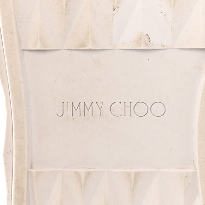 Jimmy Choo Nappa Diamond Maxi Platform Sneakers 38.5 White Silver 8 of 11
