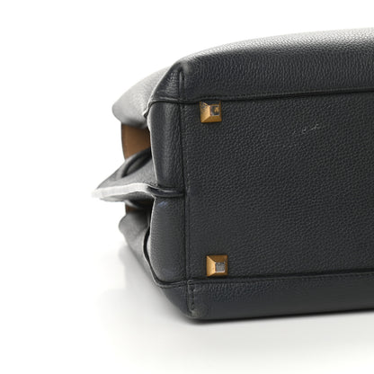 MCM Grained Calfskin Large Milla Tote Phantom Grey 5 of 8