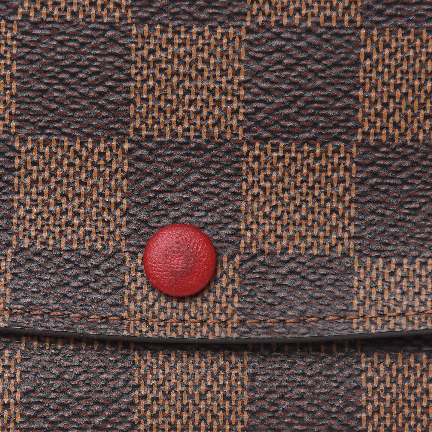 Damier Ebene Emilie Wallet Red