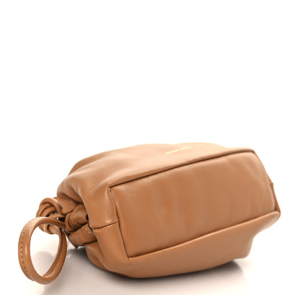 Mansur Gavriel Lambskin Mini Cloud Wristlet Caramel 4 of 6